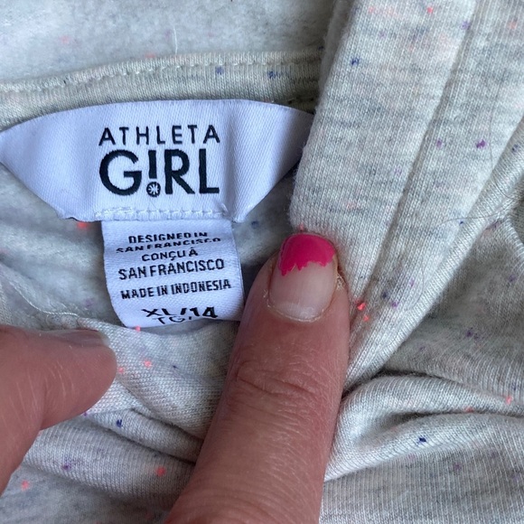 Athleta Kids Light Gray Hoodie - Picture 2 of 10